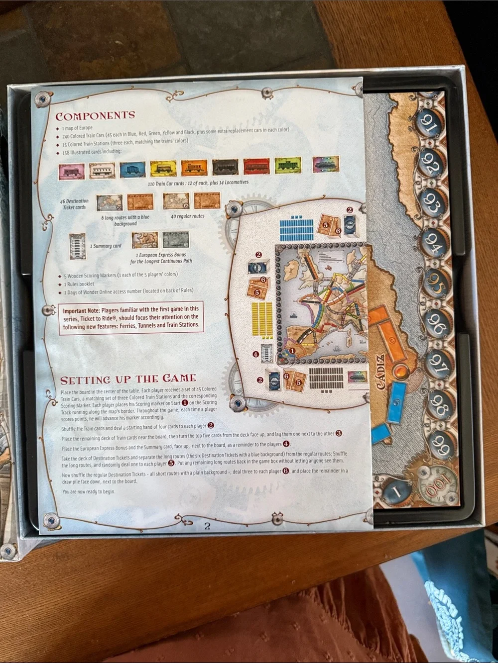 Ticket to Ride Europe Board Game by Days of Wonder - Multicolor